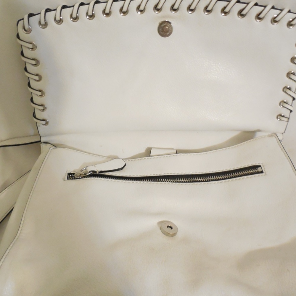 Guess White Andie Flap Handbag - Picture 8 of 10